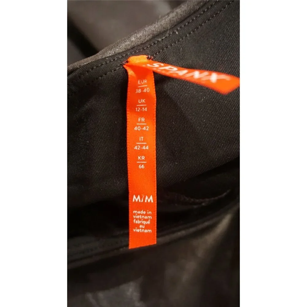 Spanx Faux Leather Leggings - Black (Size M) - Picture 7 of 10